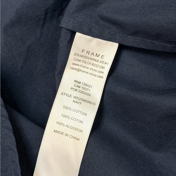 Frame Navy Blue The Safari Dress in Navy Mini Dress XS - Picture 10 of 10